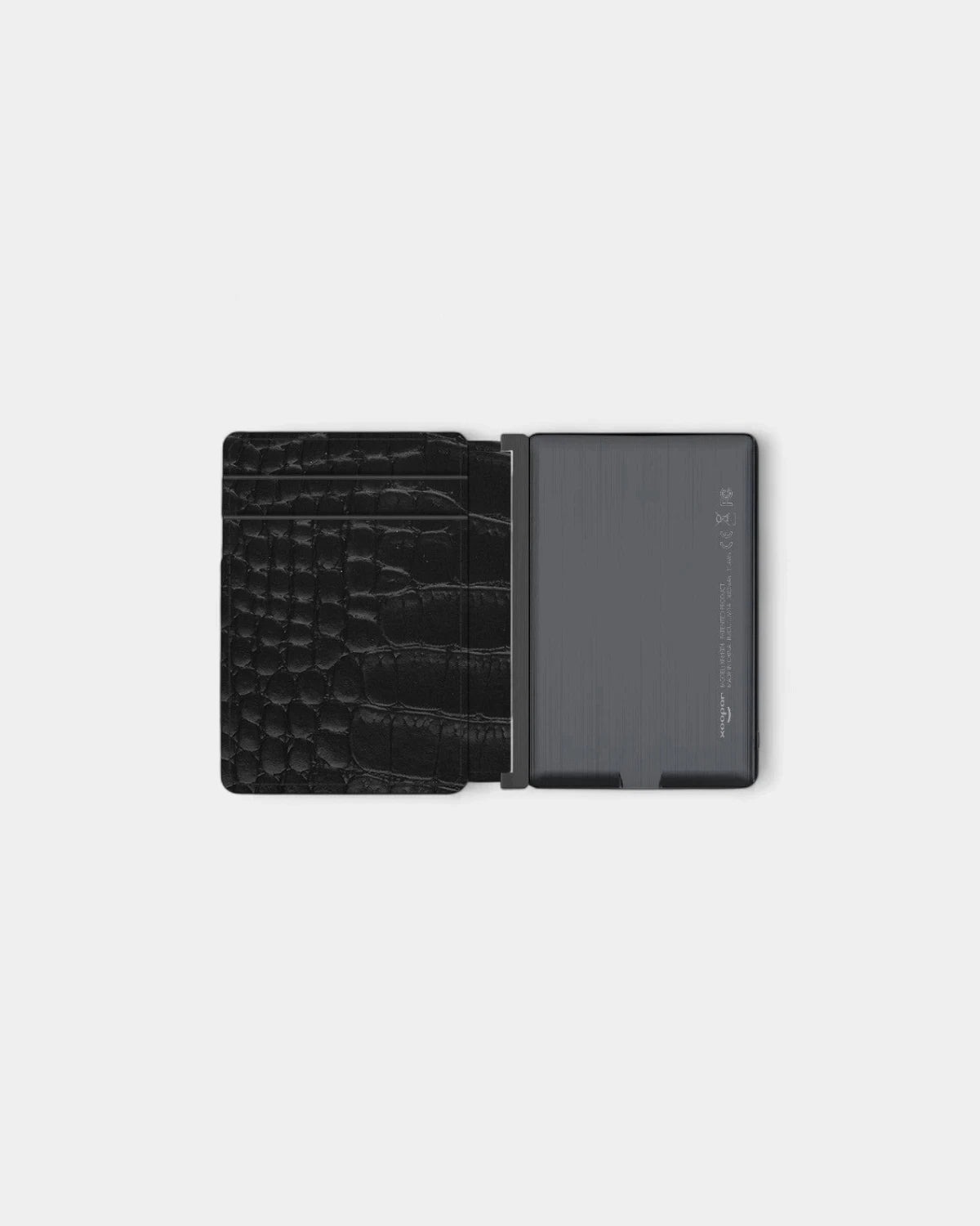 Personalisierbares INE Anti-RFID-Kartenetui aus recyceltem Leder